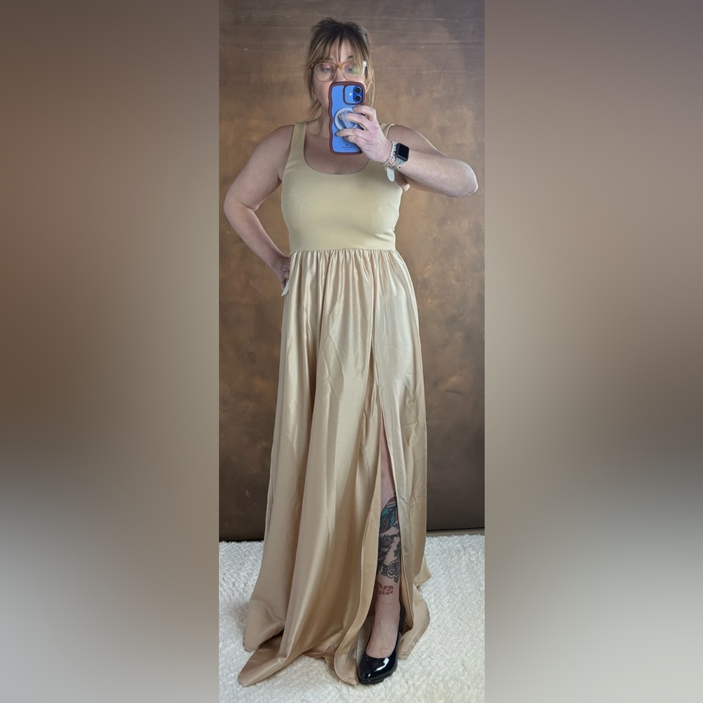 Show Me Your MuMu Cream Maxi Dress